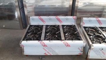 潍坊商用六头全钢铜管煲仔炉价格，厂家定制煲仔炉图片